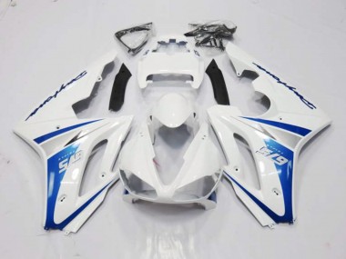 Best Aftermarket 2006-2008 White and Blue Style Triumph Daytona 675 Fairings