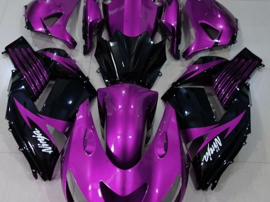 Best Aftermarket 2006-2011 Gloss Purple and Black Kawasaki ZX14R Fairings