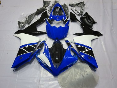 Best Aftermarket 2007-2008 Black Black and White Yamaha R1 Fairings