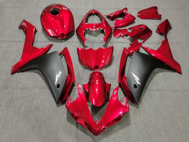 2007-2008 Candy Red & Black Yamaha R1 Fairings 2007-2008 Candy Red & Black Yamaha R1 Fairings