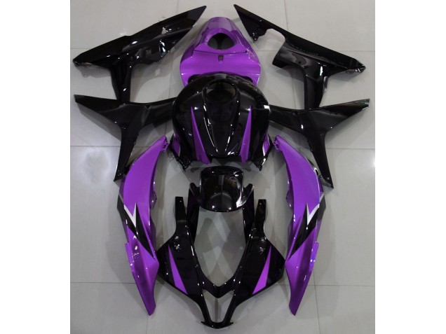 2007-2008 Gloss Black & Purple Honda CBR600RR Fairings