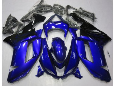 Best Aftermarket 2007-2008 Gloss Blue & Black Kawasaki ZX6R Fairings