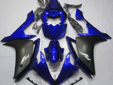 2007-2008 Gloss Blue and Black Yamaha R1 Fairings