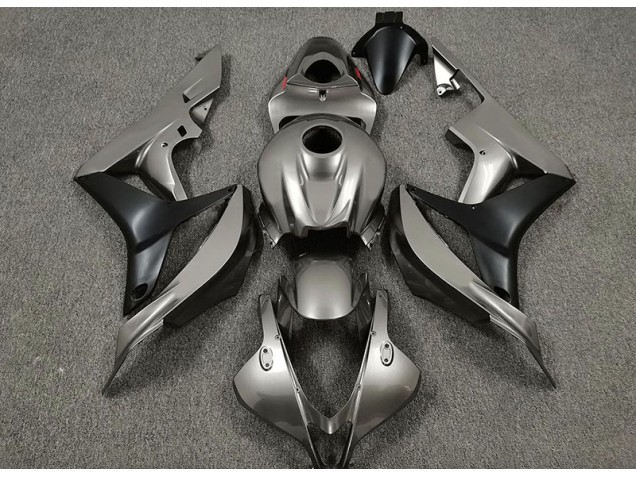 2007-2008 Gloss Grey and Black Honda CBR600RR Fairings