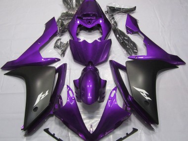 2007-2008 Gloss Purple and Black Yamaha R1 Fairings
