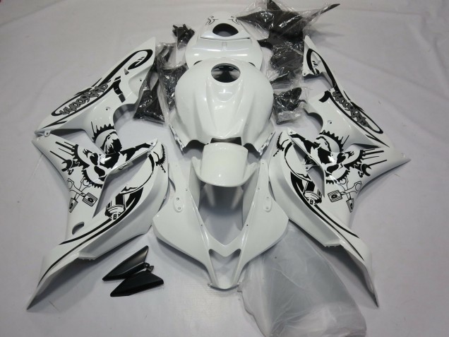 2007-2008 Gloss White Special Design Honda CBR600RR Fairings 2007-2008 Gloss White Special Design Honda CBR600RR Fairings