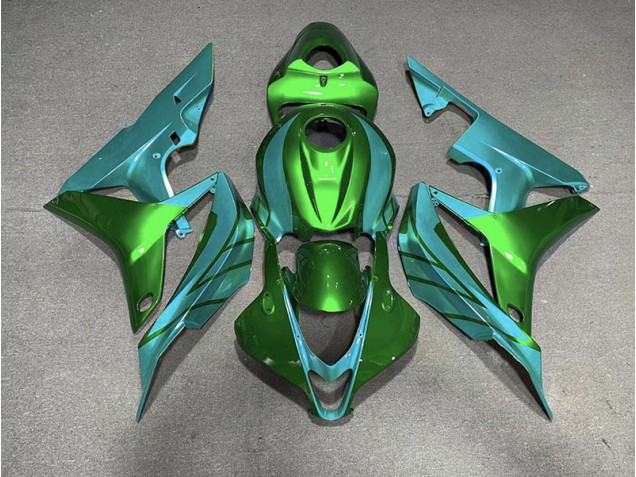 2007-2008 Green & Teal Honda CBR600RR Fairings 2007-2008 Green & Teal Honda CBR600RR Fairings