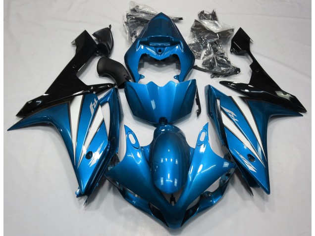 2007-2008 Light Blue White and Black Yamaha R1 Fairings 2007-2008 Light Blue White and Black Yamaha R1 Fairings