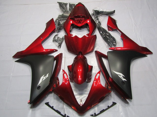 2007-2008 Maroon and Matte Yamaha R1 Fairings 2007-2008 Maroon and Matte Yamaha R1 Fairings