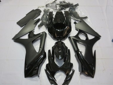 Best Aftermarket 2007-2008 Matte Black Gloss Black Suzuki GSXR 1000 Fairings