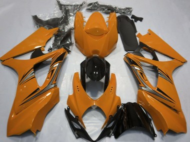 Best Aftermarket 2007-2008 Orange OEM Style Suzuki GSXR 1000 Fairings