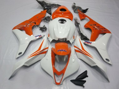 2007-2008 Orange and White HRC- CBR600RR 07-08 Honda CBR600RR Fairings