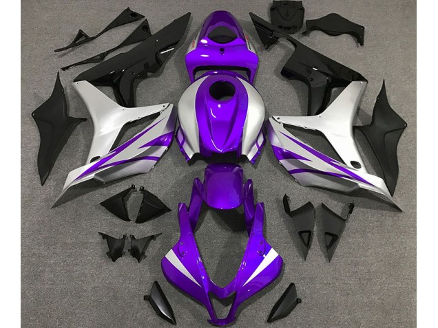 2007-2008 Purple and Silver OEM Style Honda CBR600RR Fairings 2007-2008 Purple and Silver OEM Style Honda CBR600RR Fairings