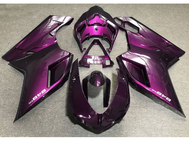 2007-2012 Deep Pink Ducati 848 1098 1198 Fairings 2007-2012 Deep Pink Ducati 848 1098 1198 Fairings