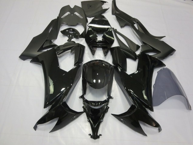 Best Aftermarket 2008-2010 Gloss Black Kawasaki ZX10R Fairings