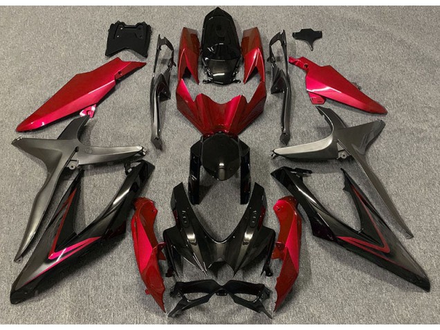 2008-2010 Gloss Red & Green R Suzuki GSXR 600-750 Fairings 2008-2010 Gloss Red & Green R Suzuki GSXR 600-750 Fairings