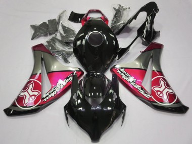2008-2011 Candy Red on Black Custom Honda CBR1000RR Fairings