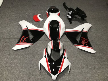 2008-2011 Gloss White Red and Black Honda CBR1000RR Fairings