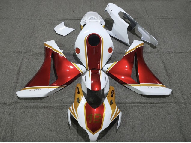 2008-2011 Gold and Red 19 Honda CBR1000RR Fairings 2008-2011 Gold and Red 19 Honda CBR1000RR Fairings
