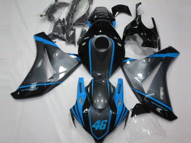 2008-2011 Gray Motul & Light Blue Honda CBR1000RR Fairings
