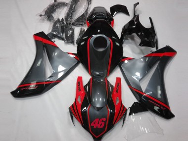 2008-2011 Gray Motul & Red Honda CBR1000RR Fairings