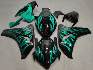 2008-2011 Teal Flame Honda CBR1000RR Fairings