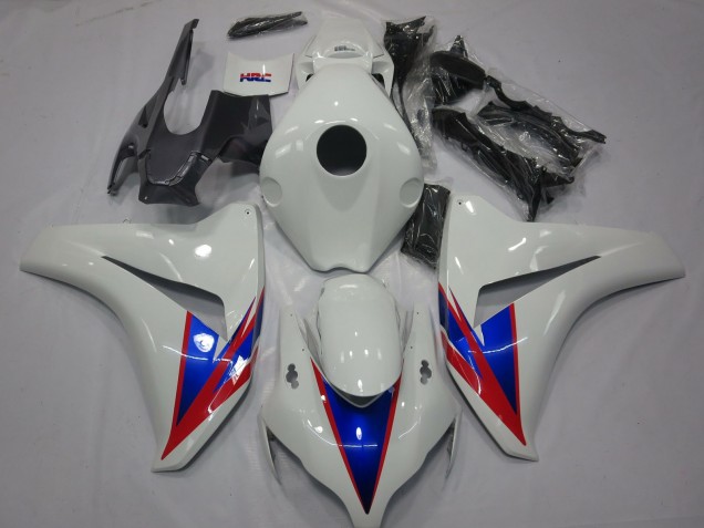 2008-2011 White Blue Red Honda CBR1000RR Fairings
