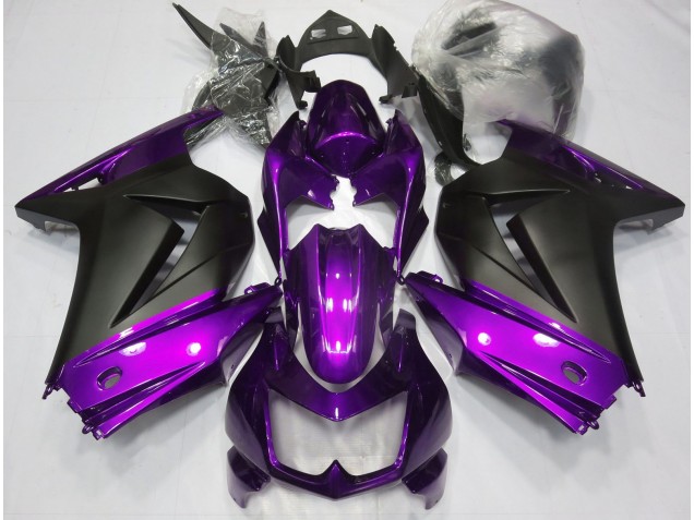 2008-2013 Purple and Matte Black Kawasaki Ninja 250 Fairings 2008-2013 Purple and Matte Black Kawasaki Ninja 250 Fairings