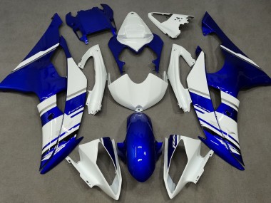 Best Aftermarket 2008-2016 Blue and White Custom OEM Style Yamaha R6 Fairings