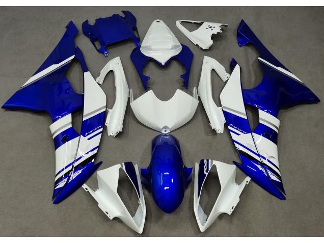 2008-2016 Blue and White Custom OEM Style Yamaha R6 Fairings 2008-2016 Blue and White Custom OEM Style Yamaha R6 Fairings