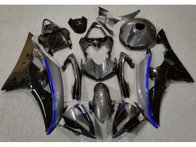2008-2016 Carbon Fiber & Blue Yamaha R6 Fairings 2008-2016 Carbon Fiber & Blue Yamaha R6 Fairings