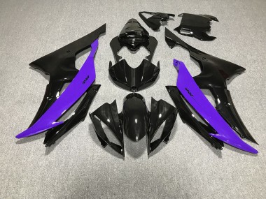 2008-2016 Gloss Black & Purple Yamaha R6 Fairings