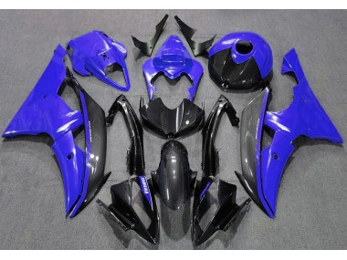 Best Aftermarket 2008-2016 Gloss Blue and Carbon Yamaha R6 Fairings