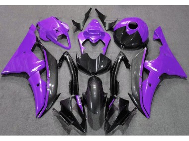 2008-2016 Gloss Purple and Carbon Yamaha R6 Fairings