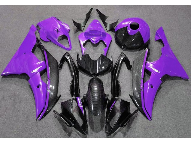 2008-2016 Gloss Purple and Carbon Yamaha R6 Fairings 2008-2016 Gloss Purple and Carbon Yamaha R6 Fairings