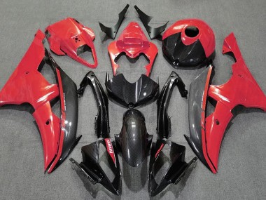 Best Aftermarket 2008-2016 Gloss Red and Carbon Yamaha R6 Fairings