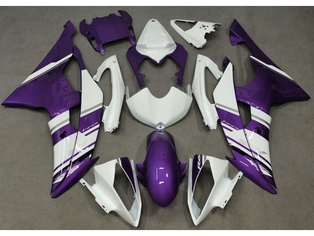 2008-2016 Gloss White and Purple OEM Style Yamaha R6 Fairings 2008-2016 Gloss White and Purple OEM Style Yamaha R6 Fairings