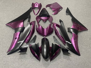 Best Aftermarket 2008-2016 Light Purple and Matte Black Yamaha R6 Fairings