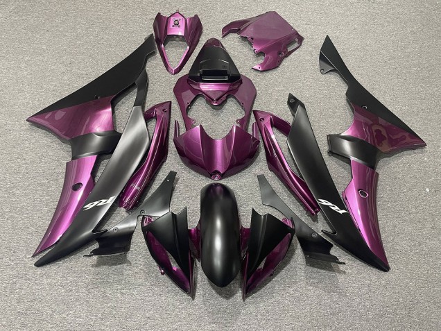 2008-2016 Light Purple and Matte Black Yamaha R6 Fairings