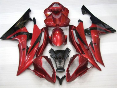 2008-2016 Maroon Black Yamaha R6 Fairings