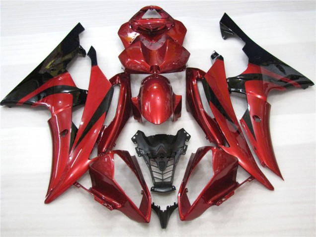 2008-2016 Maroon Black Yamaha R6 Fairings 2008-2016 Maroon Black Yamaha R6 Fairings