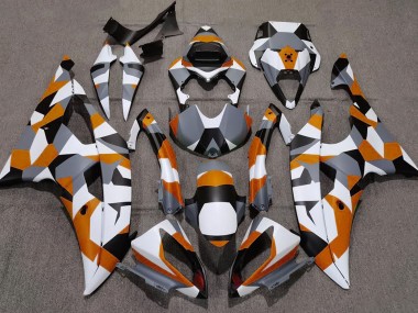 2008-2016 Orange Camo Plain Yamaha R6 Fairings