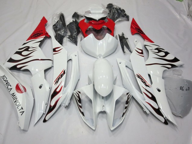 2008-2016 Special Flame Red Yamaha R6 Fairings 2008-2016 Special Flame Red Yamaha R6 Fairings