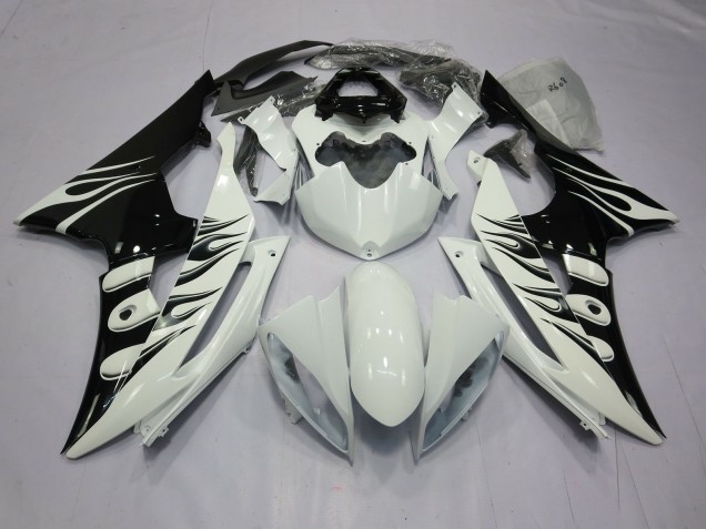2008-2016 White Flame Yamaha R6 Fairings 2008-2016 White Flame Yamaha R6 Fairings