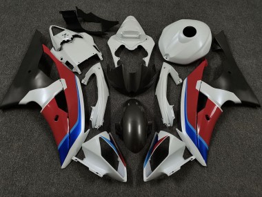 2008-2016 White Red and Blue Yamaha R6 Fairings