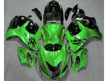 2008-2019 Gloss Green and Black Suzuki GSXR 1300 Fairings