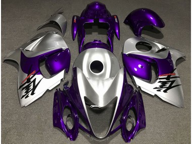 2008-2019 Gloss Purple and Silver Suzuki GSXR 1300 Fairings