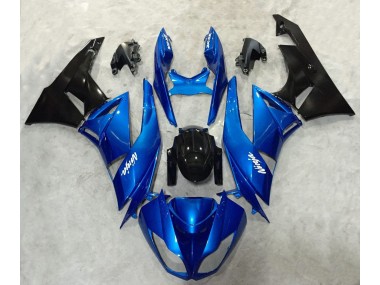 Best Aftermarket 2009-2012 Blue and Black Ninja Kawasaki ZX6R Fairings