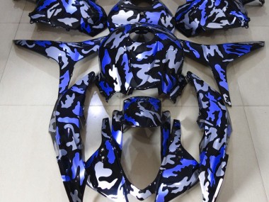 2009-2012 Dark Blue Snow Camo Honda CBR600RR Fairings