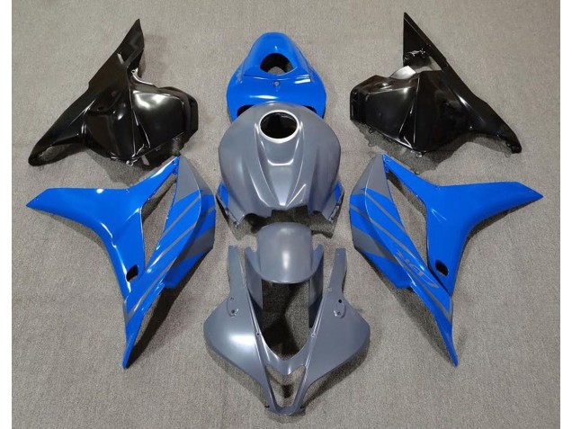 2009-2012 Double Blue on Gray Honda CBR600RR Fairings 2009-2012 Double Blue on Gray Honda CBR600RR Fairings